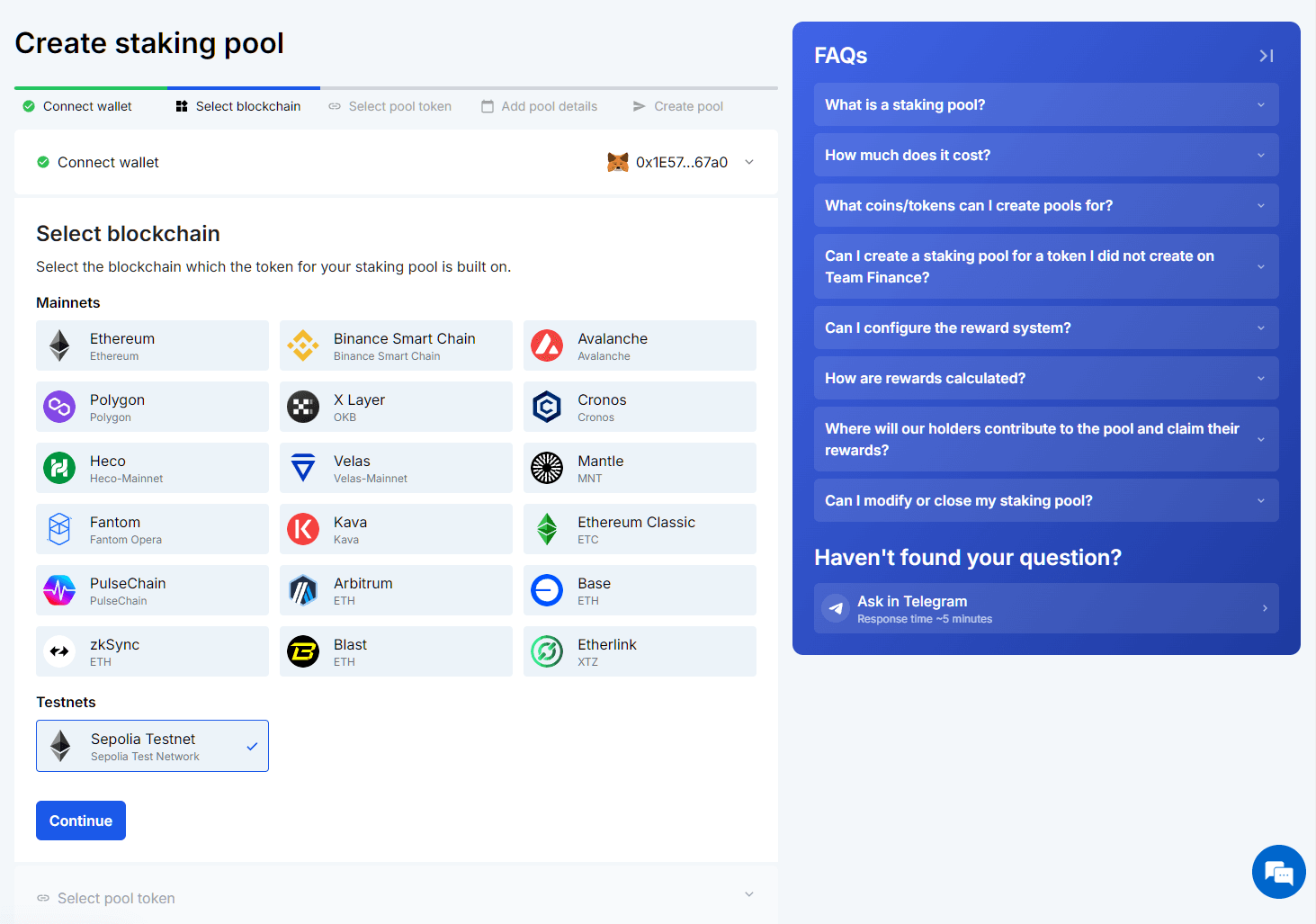 Staking Pool Tool with FAQs and Guide