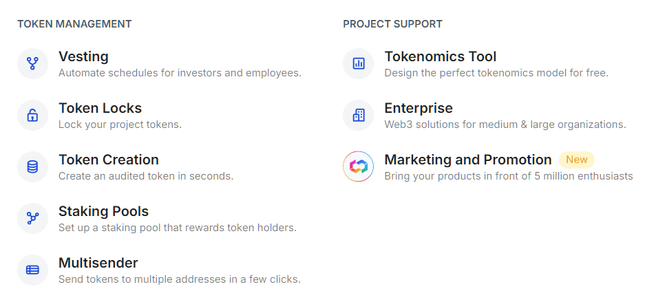 Additional DeFi Token Management Tools