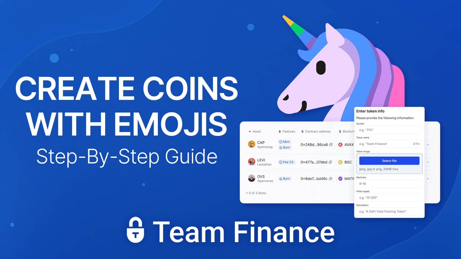 Guide to minting a coin using emojis for symbols or names