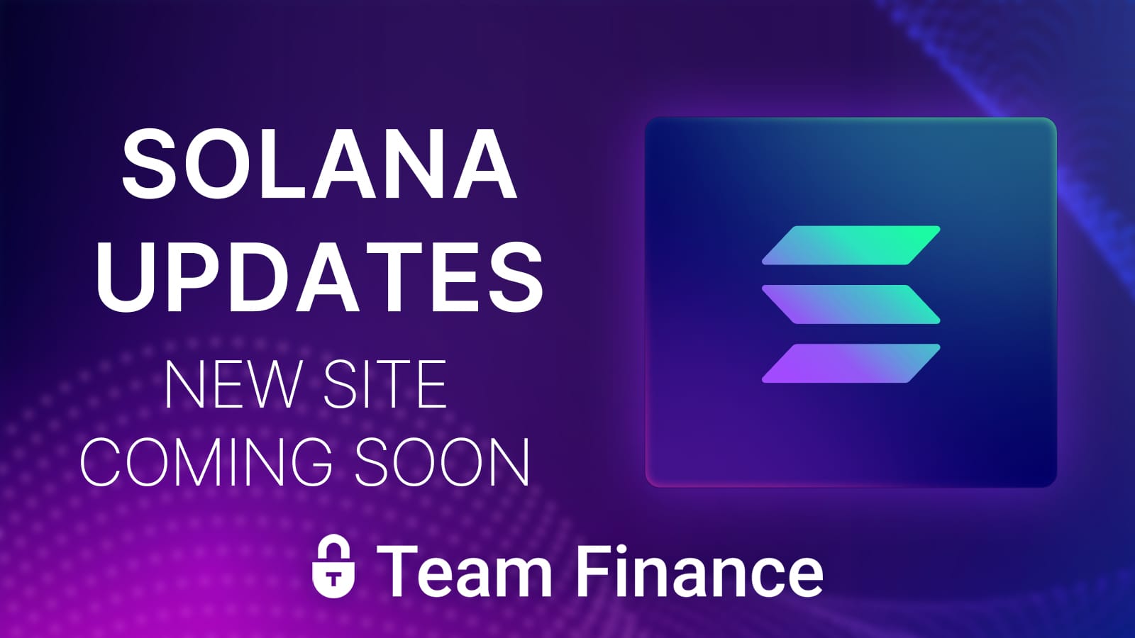 solana.team.finance updates coming soon