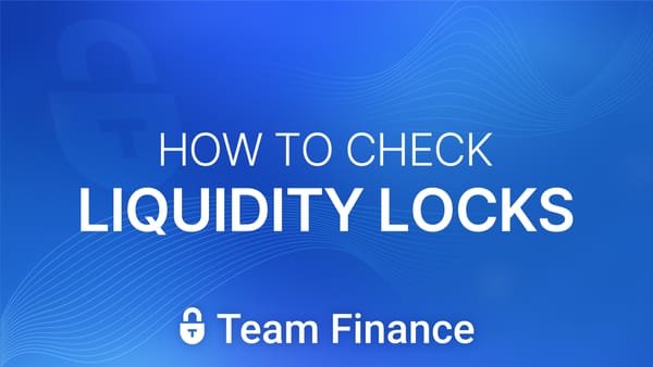 How do you check liquidity locks for tokens?